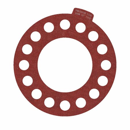 MACHO O-RING & SEAL 18in Full Face Predator 1330 Flange Gasket Red EPDM, NSF-61 Certified, 1/8in Thick 1800.PFF150.M0001